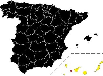 Mapa La Gomera (Hiszpania, Wyspy Kanaryjskie)