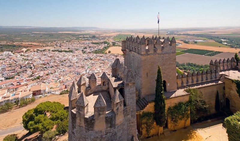 Zamek w Almodóvar del Río w prowincji Kordoba (Hiszpania, Andaluzja)