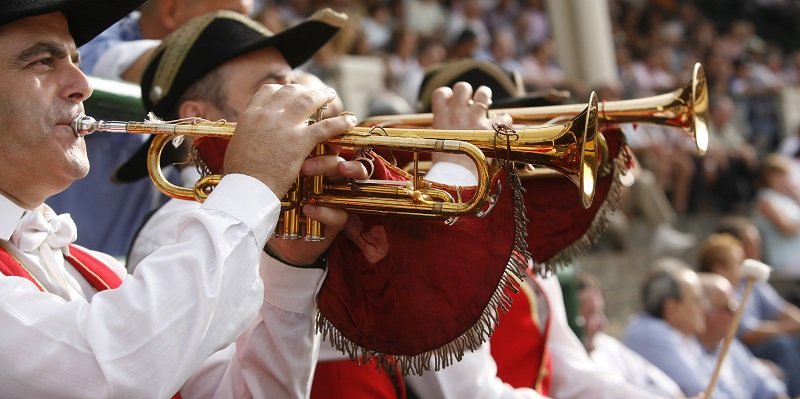 Fiestas de la Virgen Blanca w Vitoria-Gasteiz w Hiszpanii 