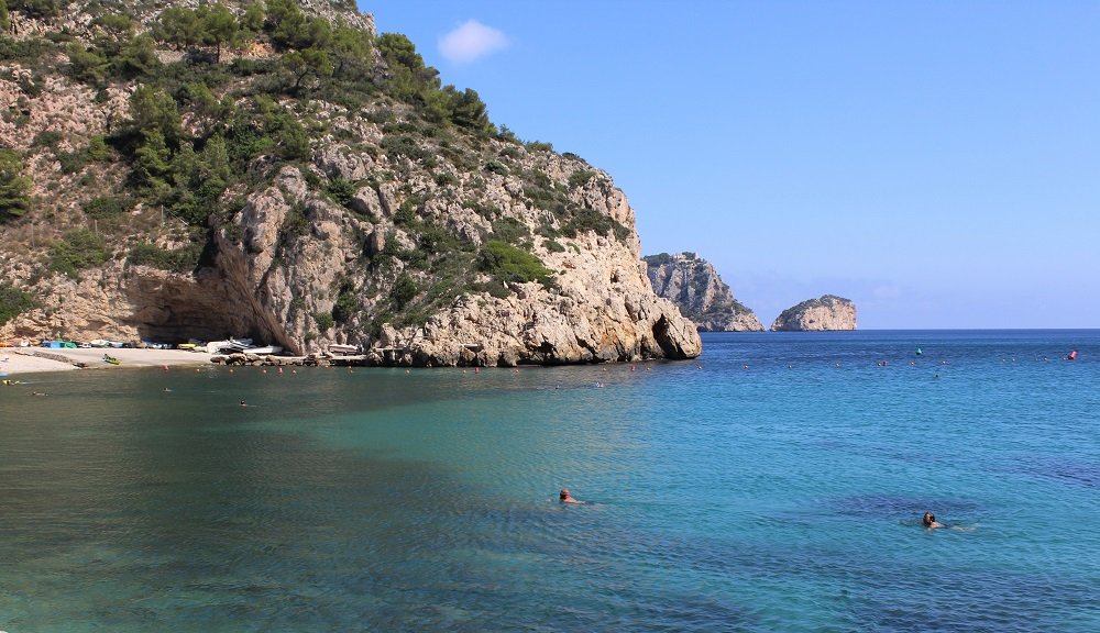 Plaże na Costa Blanca w Hiszpanii - Cala la Granadella